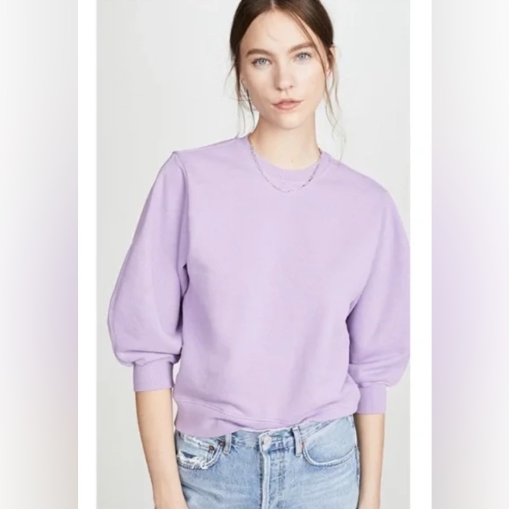 Agolde Thora Lavender Crew Neck Sweater NWOT